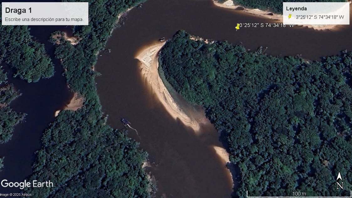 Dragas en Google Earth